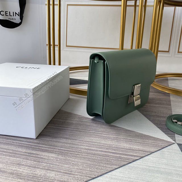Celine女包 賽琳全新升級手搓紋系列 Celine box豆腐包 Celine單肩斜挎女包 78008  slyd2098